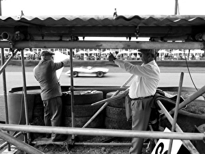 Motor racing marshals, Goodwood, West Sussex Motor racing marshals, Goodwood, West Sussex