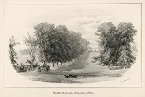 Prints of Mount Mascal, Bexley, Kent, one of a number of wealthy estates (now demolished), part of the Vale Mascal Estate Bexley Prints: Mount Mascal Estate Print, Kent