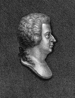 Prints of WOLFGANG AMADEUS MOZART the Austrian composer Date: 1756 - 1791 Wolfgang Amadeus Mozart Prints: Wolfgang Amadeus Mozart Profile Bust Print, 18th Century
