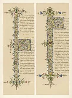 Italian Manuscript Prints: Ms - Two Letters