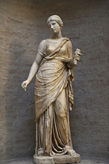 Muse. The Roman sculpture after an original of about 130 BC Muse. The Roman sculpture after an original of about 130 BC