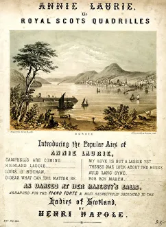Music cover, Annie Laurie or Royal Scots Quadrilles Music cover, Annie Laurie or Royal Scots Quadrilles