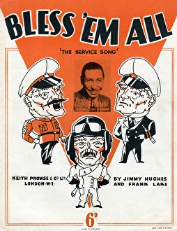 Music cover, George Formby, Bless Em All Music cover, George Formby, Bless Em All