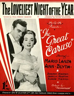 Music cover, The Loveliest Night of the Year Music cover, The Loveliest Night of the Year