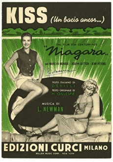Music cover, Marilyn Monroe in Niagara Music cover, Marilyn Monroe in Niagara