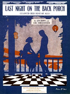 Music cover, Last Night on the Back Porch Music cover, Last Night on the Back Porch