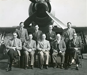 Annular Collection: The Napier experimental team in front of Hawker Tempest?