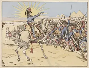 Napoleon in Egypt Print - The Battle of the Pyramids