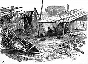 Native American Indian Encampment by the Fraser River, 1882 Native American Indian Encampment by the Fraser River, 1882