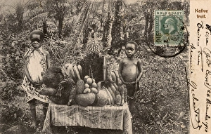 Native fruits of Ghana displayed on a table Native fruits of Ghana displayed on a table