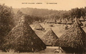 Native village, Liberia, West Africa Native village, Liberia, West Africa