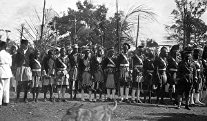 Natives in kilts at a ngoma, Mombasa, Kenya, East Africa Natives in kilts at a ngoma, Mombasa, Kenya, East Africa