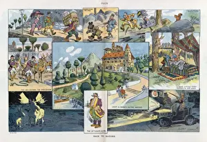 Vintage Cartoon Art Prints: Back to nature