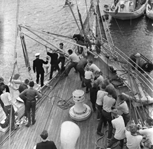 Historical Naval Images Prints: Naval Cadets on Deck