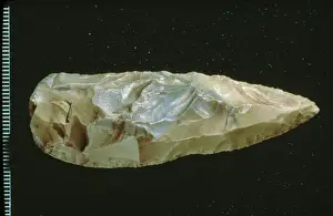 Neanderthalensis Prints: Neanderthal Spear Point Print from Gorham's Cave, Gibraltar