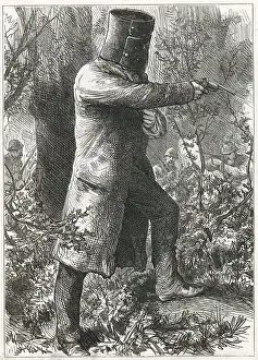 Prints of Ned Kelly, Australian legend, makes his last stand Battle Prints: Ned Kelly's Last Stand Print