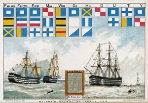 Nelson's Signal Print: England Expects Every Man to Do His Duty