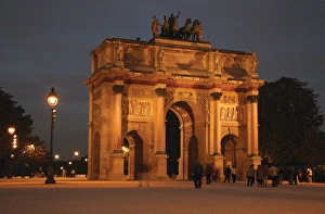 Neoclassical Art. Arch of Victory of The Carrousel (Arc the Neoclassical Art. Arch of Victory of The Carrousel (Arc the