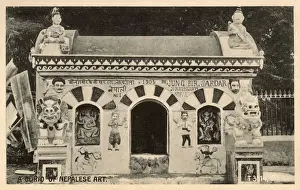 Jung Prints: Nepalese Art Curio Print, Jung Bir Sardar, 1905