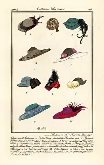New hat designs by milliner Marcelle. Demay, 1912 New hat designs by milliner Marcelle. Demay, 1912