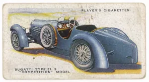 Bugatti 57.S Model Print, 1930s Racing Car