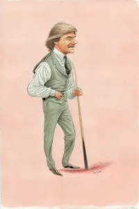 Cliff Thorburn Snooker Player Print 1980s