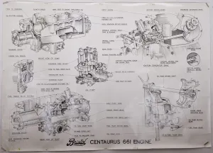 Bristol Centaurus 661 Engine Print