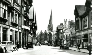 Knifesmith Gate, Chesterfield Print circa 1938