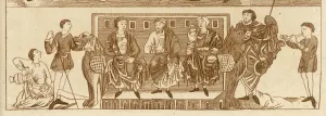 Medieval Feast Print: 9th Century Scene