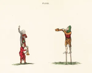 Medieval Performers Print, 13th Century