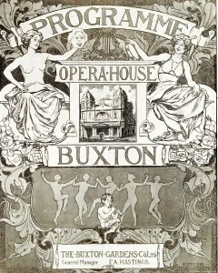 Prints of Programme cover, Buxton Opera House, The Buxton Gardens Co Ltd, North Derbyshire. 1918 Derbyshire Prints: Buxton Opera House Programme Cover Print 1918