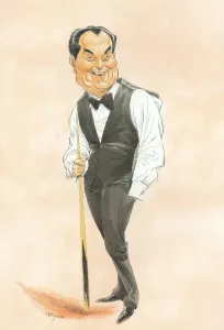 Ray Reardon Snooker Player Print 1970s-1980s