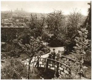 Roof Garden Print of Derry and Toms, Kensington 1938