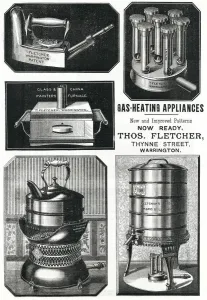 Thomas Fletcher Gas Heating Appliances Print 1889