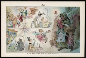 TOO MUCH PROSPERITY Print, 1906 - Conspicuous Consumption