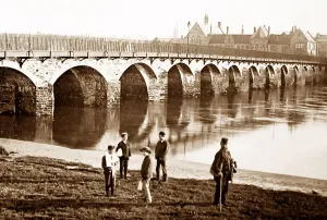 British Landscape Artwork Prints: Barnstable Bridge