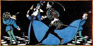 A Fantasy Print: Elizabethan Scene circa 1914