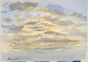 James Moore Watercolour Art Prints: Newcastle Sky Study