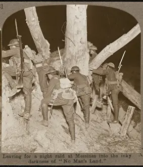 WWI Battle Scenes Prints: Night Raid at Messines