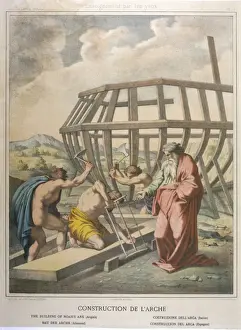 Noah's Ark Prints: Noah Builds the Ark