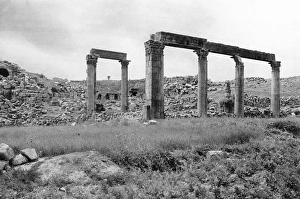 North Theatre at Jerash (Gerasa), Jordan, Holy Land North Theatre at Jerash (Gerasa), Jordan, Holy Land