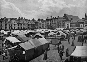 Northampton Market Place Print, 1895