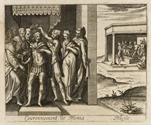 Historical Royalty Prints: Numa Crowned