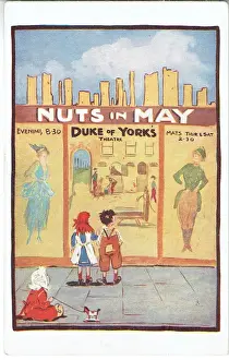 Vintage Theatre Postcard Prints: Nuts in May adapted by E Lawrence Prentice