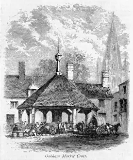 Prints of The market cross at Oakham, formerly in the county of Rutland but now in Leicestershire Rutland Prints: The Market Cross at Oakham, Rutland / Leicestershire Print