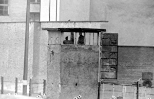 Observation post near Berlin Wall, Berlin, Germany Observation post near Berlin Wall, Berlin, Germany
