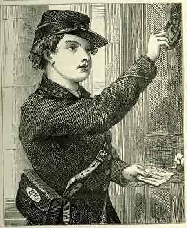 Postal Service History Prints: Occupations 1882 - Post Boy
