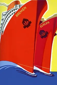 Vintage Ship Photos Prints: Ocean liners 2