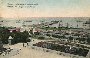 Odessa, Ukraine - Birds Eye view of the Port Odessa, Ukraine - Birds Eye view of the Port