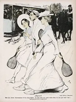 German Tennis Players Prints: Off to the Courts